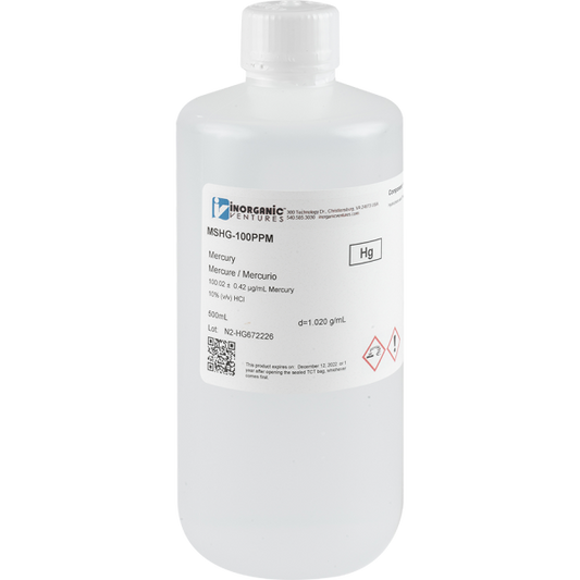 100ug/mL MERCURY HCl 500mL
