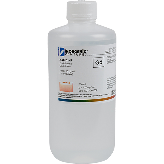 1000ug/mL GADOLINIUM 500mL for AA