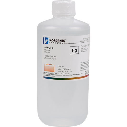 1000ug/mL MERCURY 500mL for AA