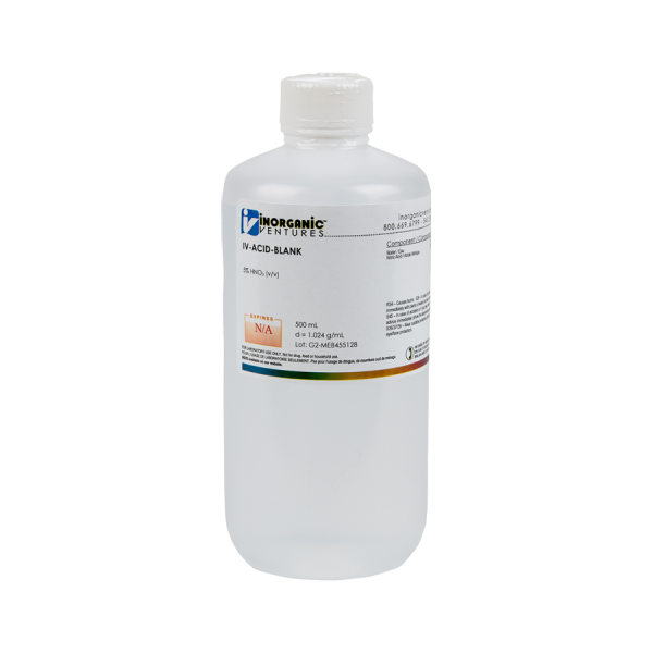 5% v/v NITRIC ACID BLANK 500mL