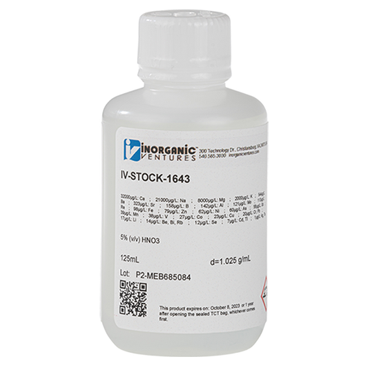 TRACE METALS IN WATER, 125mL