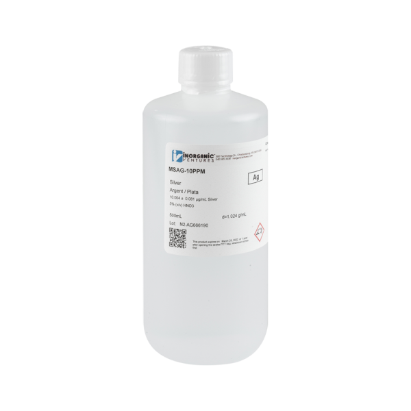 10ug/mL SILVER 500mL