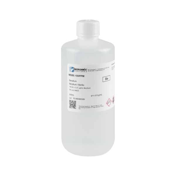 100ug/mL BERYLLIUM 500mL