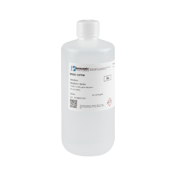 10ug/mL BERYLLIUM 500mL