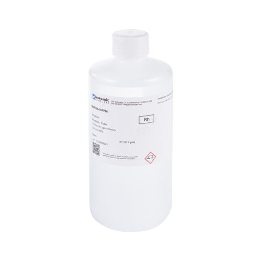 10ug/mL RHODIUM HNO3, 500mL