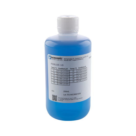 pH 10 Blue Standard, 250 mL