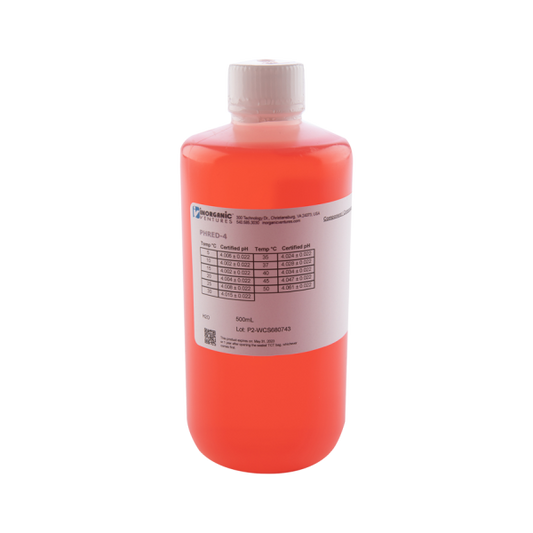 pH 4 RED CALIBRATION STD, 500mL