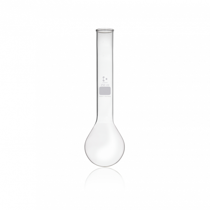 DURAN® Mixing Cylinder, with hexagonal base, Class B, with graduation, standard ground joint and polyethylene octagonal stopper, 500 mL