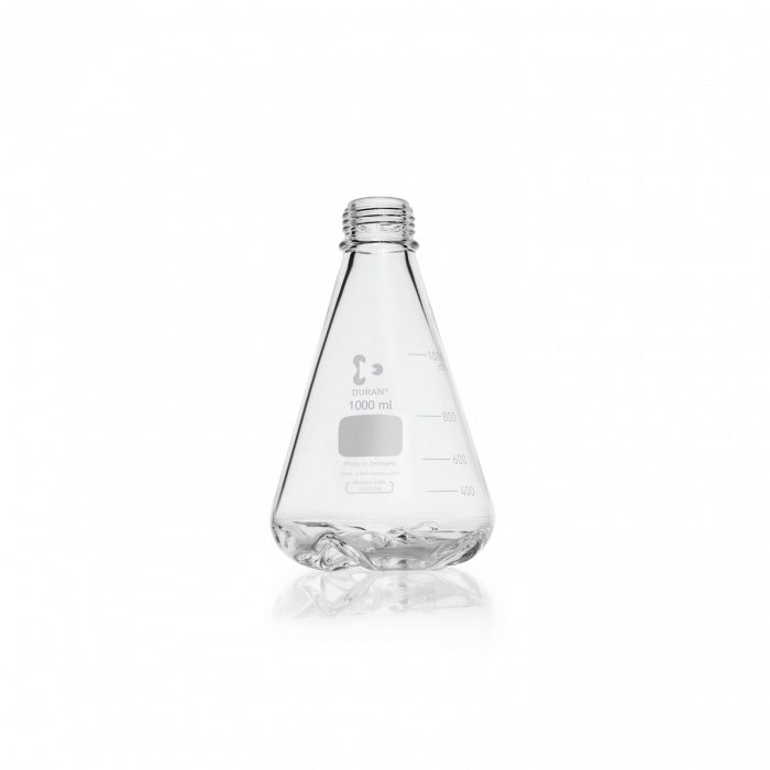 DURAN® Baffled Flask, GL 45, without membrane screw cap and pouring ring, 250 mL