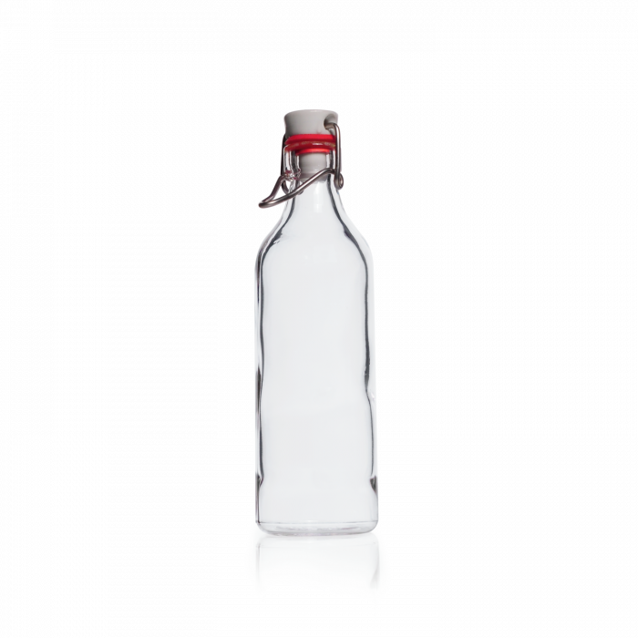 DURAN® Rolled Flange Bottle, with clamp closure, 250 mL