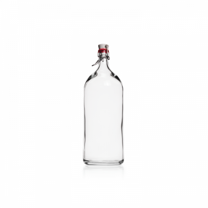 DURAN® Rolled Flange Bottle, with clamp closure, 1000 mL