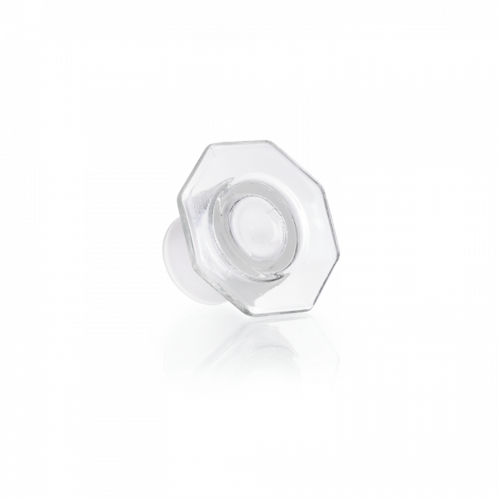 Glass Stopper, clear SBW glass, semi-hollow, ST 45/27