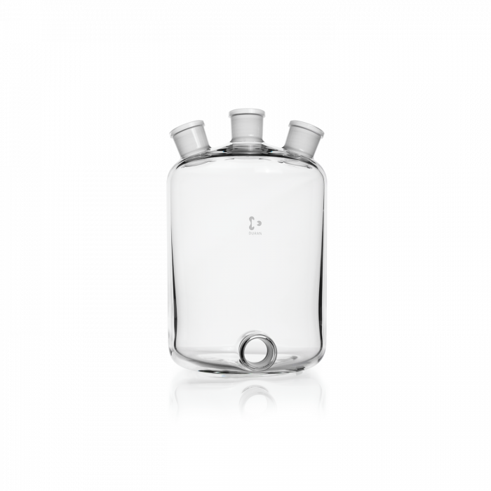 DURAN® Woulff Bottle with bottom tubulature, Neck NS 24/29, 1000 mL