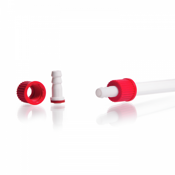 Plastic Hose Connection, straight, with silicone seal (VMQ), GL 14