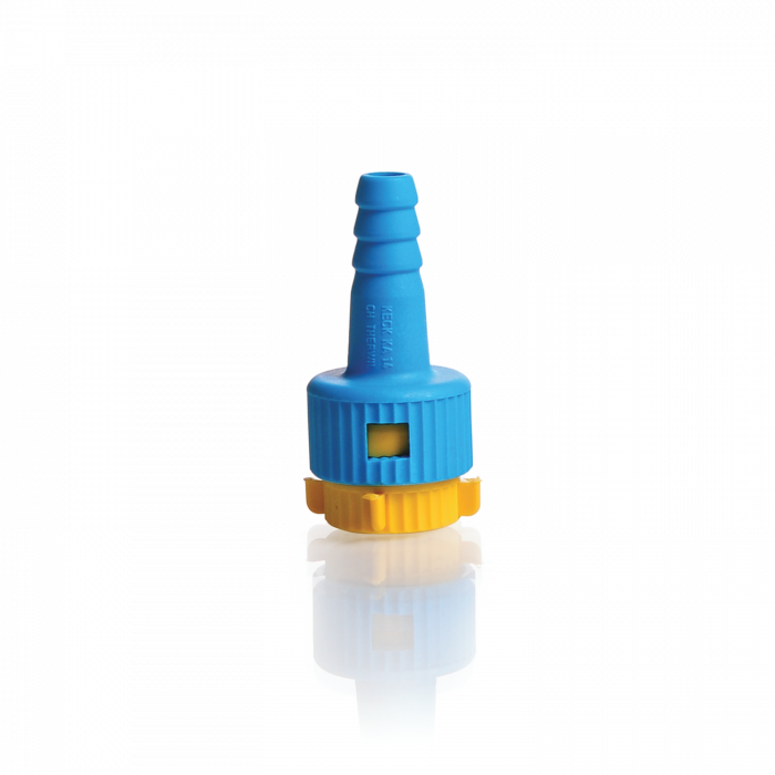 KECK™ Adapter KA, RD 14, from glass thread to hose connection plastic Ø 9.0 mm