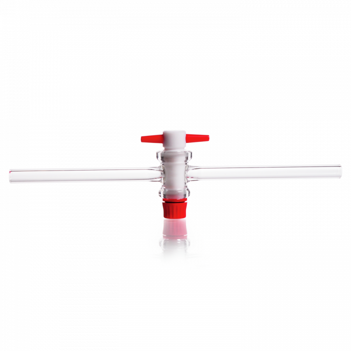 DURAN® Single Way Stopcock, with PTFE key, bore 4 mm, NS 18.8