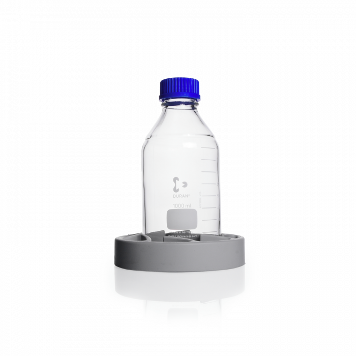 DURAN® Bottle Holder, grey silicone