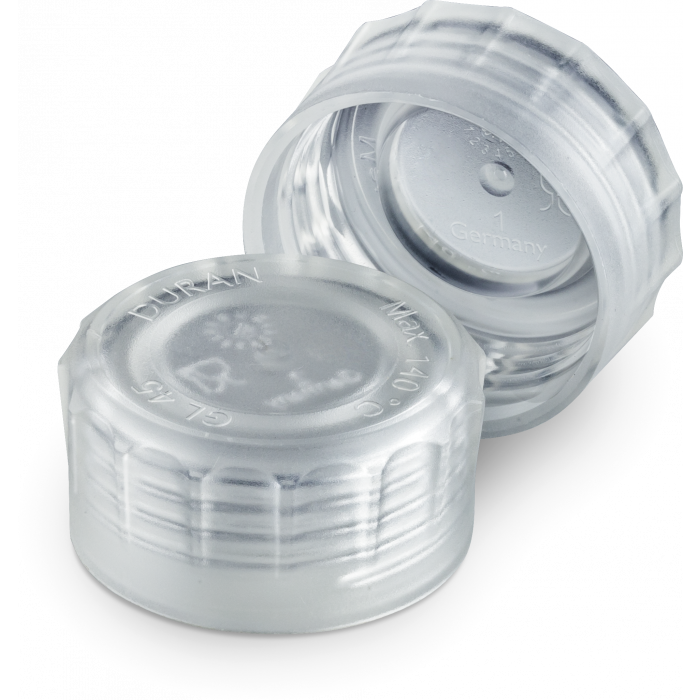 DURAN® YOUTILITY® Screw Cap GL 45, ergonomic, Polymethylpentene (PMP), highly transparent