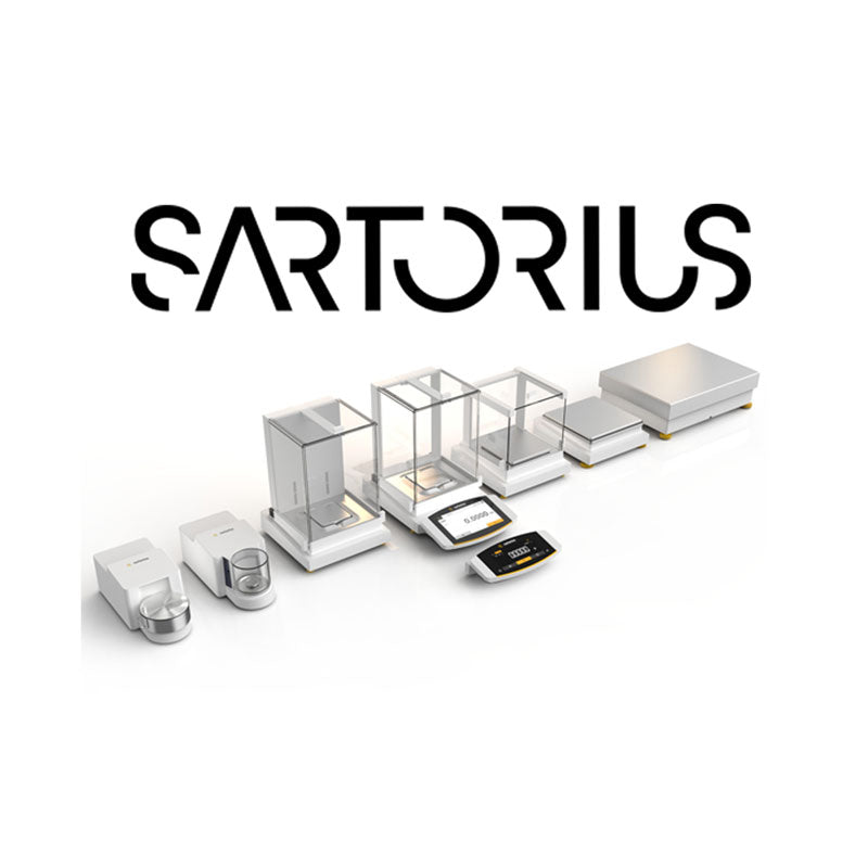 Sartorius Cubis II MCE - essential - with LCD display and weighing module capacity/readability  1,200g/0.001g. Low profile metal draft shield . Registration S00.